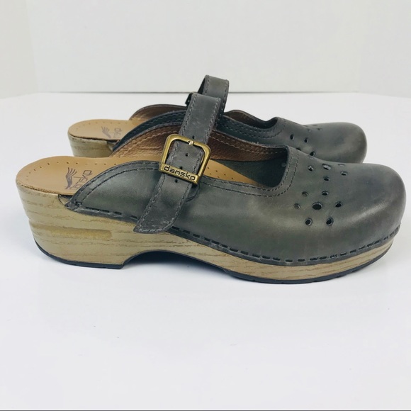Dansko Shoes | Dansko Slipon Backless Mary Jane Perforated Clogs | Poshmark